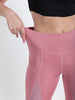 Mesh Panel Cropped Active Yoga Pants MEUAYP53