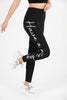 Printed Detail Active Yoga Pants MEUAYP67