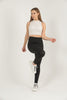 Soft Finish Lining Textured Active Yoga Pants MEUAYP63