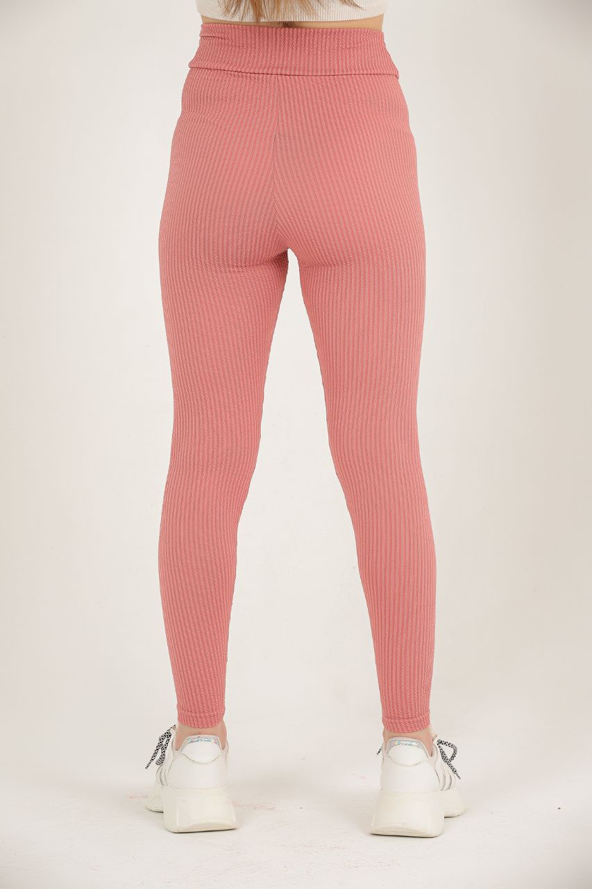 Soft Finish Lining Textured Active Yoga Pants MEUAYP61