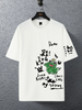 Mens Cotton Sticker Printed T-Shirt TTMPS42 - White