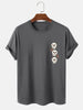 Mens Cotton Sticker Printed T-Shirt TTMPS18 - Charcoal